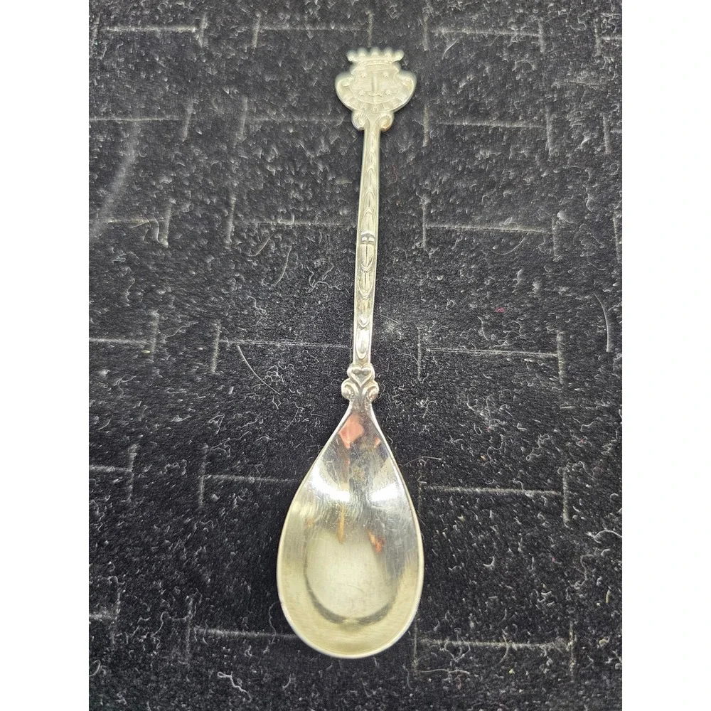 Dutch Haarlem‎ Silver 835 Coffee Tea Spoon Souvenir Coat of Arms Vintage Silver